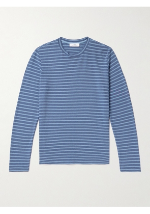 Save Khaki United - Striped Recycled-Jersey T-Shirt - Men - Blue - XS