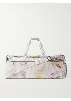 Gallery Dept. - Logo-Appliquéd Paint-Splattered Canvas Duffle Bag - Men - Neutrals