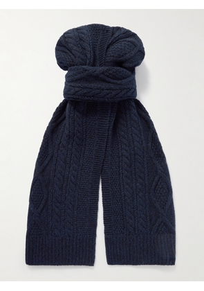 RRL - Recycled-Cashmere Scarf - Men - Blue