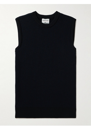 S.N.S Herning - Veritas Ribbed Wool Sweater Vest - Men - Blue - S