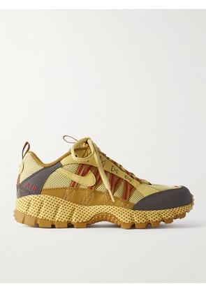 Nike - Air Humara Leather-Trimmed Mesh Sneakers - Men - Yellow - US 6