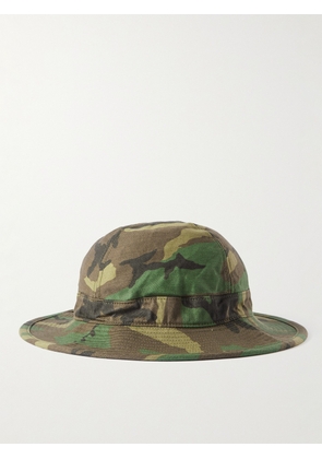 OrSlow - Camouflage-Print Cotton-Canvas Bucket Hat - Men - Green - 0