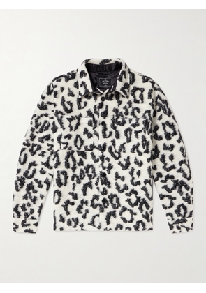 Portuguese Flannel - Dreamy Leopard-Print Jacquard-Knit Overshirt - Men - White - XS