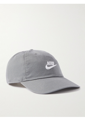Nike - Club Logo-Embroidered Cotton-Twill Baseball Cap - Men - Gray - S/M