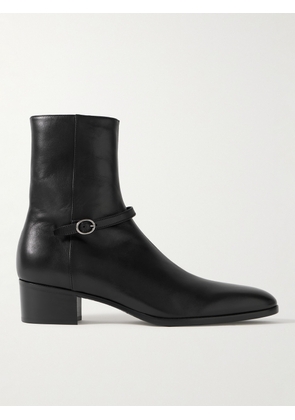SAINT LAURENT - Vlad Buckled Leather Boots - Men - Black - EU 41