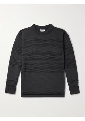 S.N.S Herning - Fisherman Wool Sweater - Men - Gray - S
