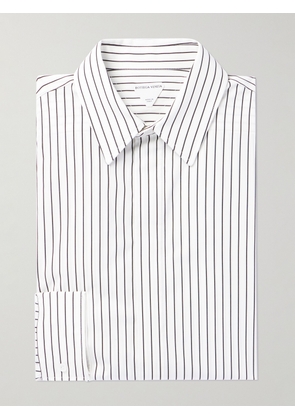 Bottega Veneta - Pinstriped Cotton-Poplin Shirt - Men - White - IT 46