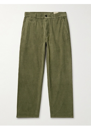 Portuguese Flannel - Straight-Leg Cotton-Corduroy Trousers - Men - Green - S
