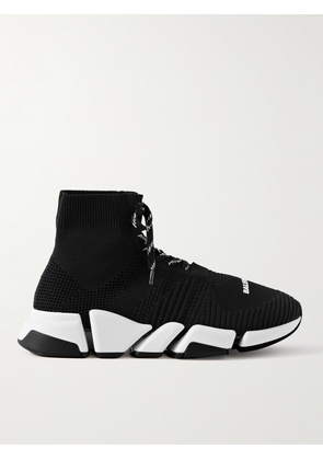 Balenciaga - Speed 2.0 Stretch-Knit Sneakers - Men - Black - EU 39