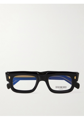 Cutler and Gross - 9325 Square-Frame Acetate Optical Glasses - Men - Black