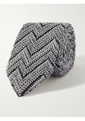 Missoni - 8.5cm Crochet-Knit Wool and Silk-Blend Tie - Men - Gray