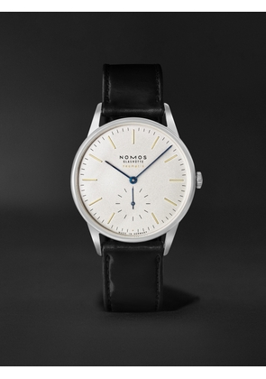 NOMOS Glashütte - Orion Neomatik Automatic 38.5 Stainless Steel and Leather Watch, Ref. No. 345.S1 - Men - Silver