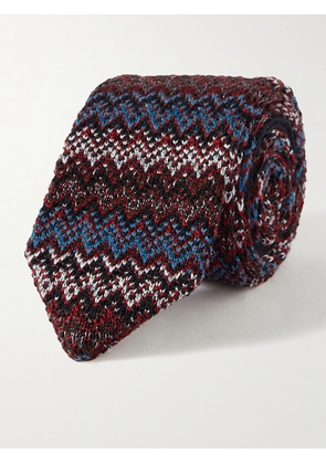 Missoni - 8.5cm Crochet-Knit Wool and Silk-Blend Tie - Men - Brown