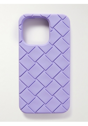 Bottega Veneta - Intrecciato Rubber iPhone 14 Pro Case - Men - Purple