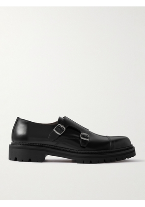 Mr P. - Olie Leather Monk-Strap Shoes - Men - Black - UK 7