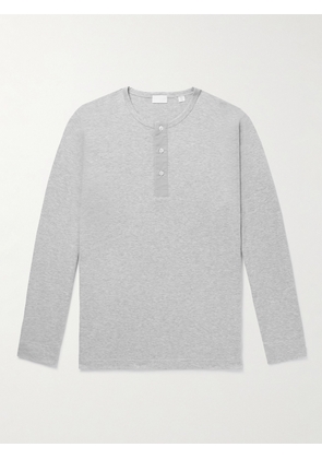 Håndværk - Cotton-Jersey Henley Pyjama T-Shirt - Men - Gray - S
