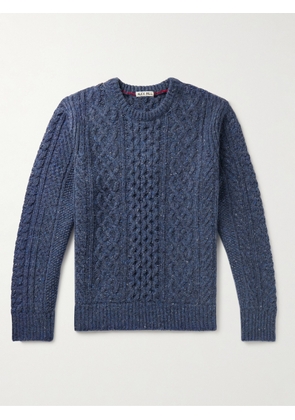 Alex Mill - Cable-Knit Merino Wool-Blend Sweater - Men - Blue - XS