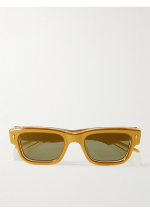 Jacques Marie Mage - Jeff Square-Frame Acetate and Gold-Tone Sunglasses - Men - Gold