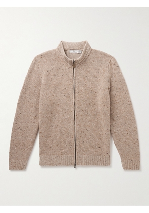 Inis Meáin - Donegal Merino Wool and Cashmere-Blend Zip-Up Cardigan - Men - Neutrals - S