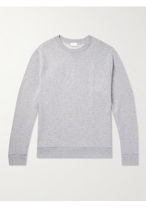 Håndværk - Mélange Pima Cotton-Jersey Sweatshirt - Men - Gray - S