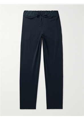 Hanro - Night & Day Poplin-Trimmed Cotton-Jersey Pyjama Trousers - Men - Black - S