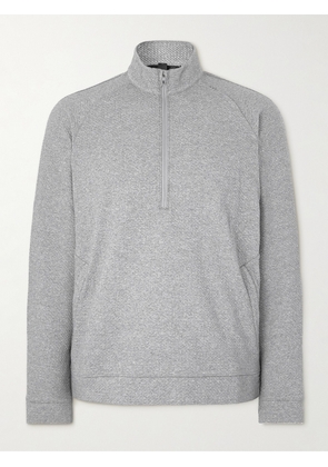 Lululemon - Textured Cotton-Blend Jersey Half-Zip Sweater - Men - Gray - S