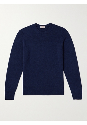 John Smedley - Niko Recycled Cashmere and Merino Wool-Blend Sweater - Men - Blue - S