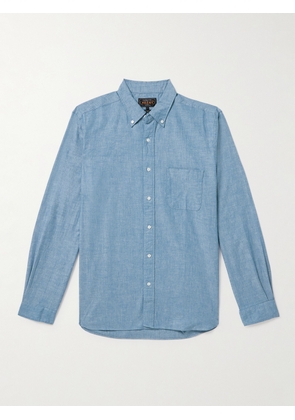 Beams Plus - Button-Down Collar Cotton-Chambray Shirt - Men - Blue - S