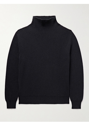The Row - Daniel Ribbed Cashmere Rollneck Sweater - Men - Blue - S