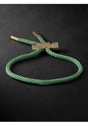 Ouie - Toggle Gold and Silk-Cord Bracelet - Men - Gold