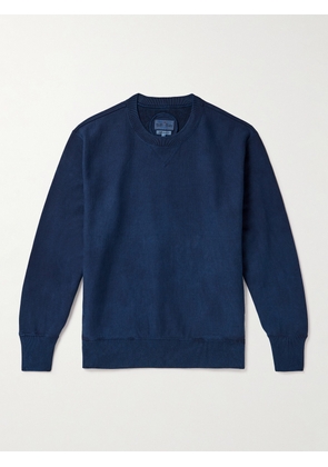 Blue Blue Japan - Indigo-Dyed Cotton-Jersey Sweatshirt - Men - Blue - XS