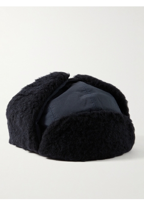 A Kind Of Guise - Khoni Recycled-Nylon and Wool and Cotton-Blend Fleece Trapper Cap - Men - Blue - S/M