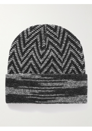 Missoni - Striped Crochet-Knit Beanie - Men - Black