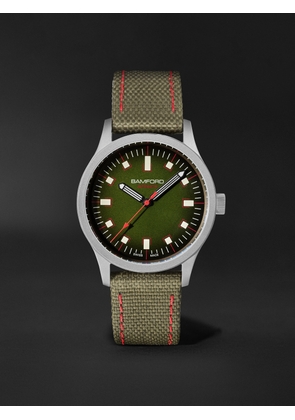 Bamford Watch Department - B80 Adventure Automatic 39mm Titanium and Canvas Watch, Ref. No. B80 - ADV - GRN - Men - Green