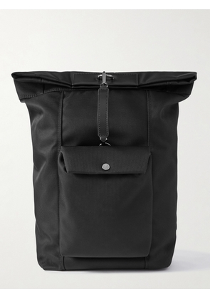 Mismo - M/S Escape Leather-Trimmed Ballistic Nylon Backpack - Men - Black