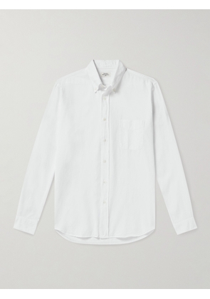 Hartford - Pitt Button-Down Collar TENCEL™ Lyocell, Cotton and Linen-Blend Twill Shirt - Men - White - S