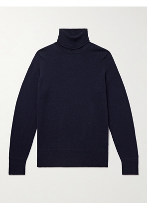John Smedley - Kolton Slim-Fit Recycled-Cashmere and Merino Wool-Blend Rollneck Sweater - Men - Blue - S