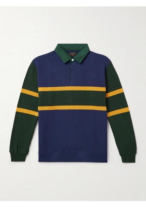 Beams Plus - Striped Cotton-Jersey Rugby Shirt - Men - Blue - S