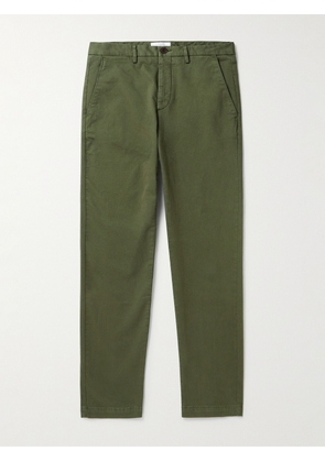 Mr P. - Straight-Leg Cotton-Twill Chinos - Men - Green - 28