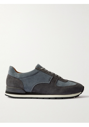 Mr P. - 1979 Panelled Suede and Leather Sneakers - Men - Blue - UK 7