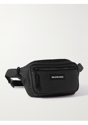 Balenciaga - Explorer Logo-Appliquéd Nylon Belt Bag - Men - Black