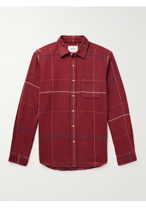 Portuguese Flannel - Torso Checked Cotton-Flannel Shirt - Men - Red - XS