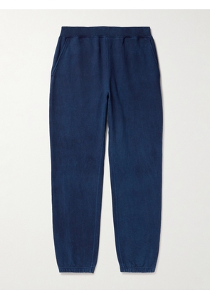 Blue Blue Japan - Tapered Indigo-Dyed Cotton-Jersey Sweatpants - Men - Blue - S
