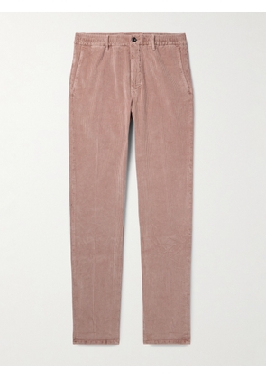 Incotex - Straight-Leg Cotton-Blend Corduory Trousers - Men - Pink - UK/US 29