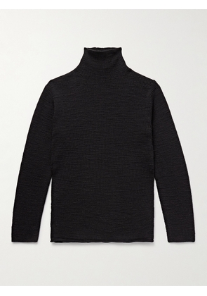 The Row - Robbie Ribbed Merino Wool Rollneck Sweater - Men - Black - S