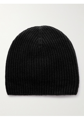 Allude - Ribbed Cashmere Beanie - Men - Black