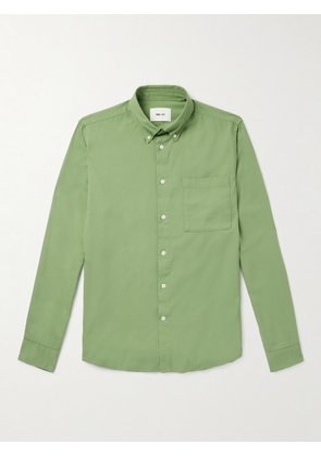 NN07 - Arne 5655 Button-Down Collar Organic Cotton and Modal-Blend Shirt - Men - Green - S