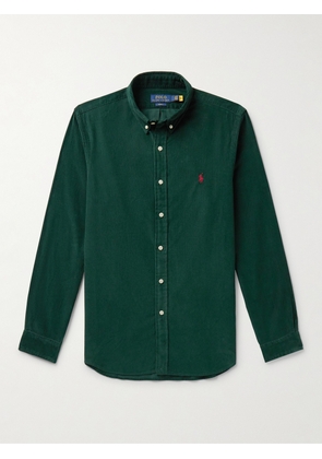Polo Ralph Lauren - Button-Down Collar Cotton-Corduroy Shirt - Men - Green - XS