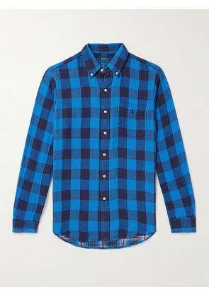 Polo Ralph Lauren - Button-Down Collar Checked Cotton-Flannel Shirt - Men - Blue - XS