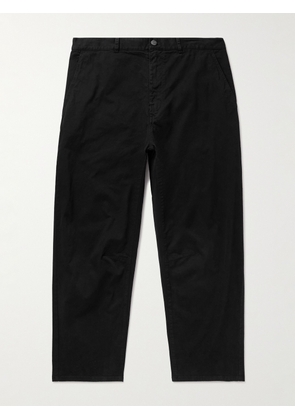 Nili Lotan - Carpenter Straight-Leg Cotton-Blend Twill Trousers - Men - Black - UK/US 30
